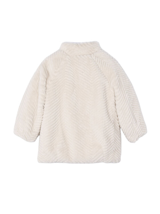 Mayoral Mayoral Pelzmantel 4441 Beige Regular Fit