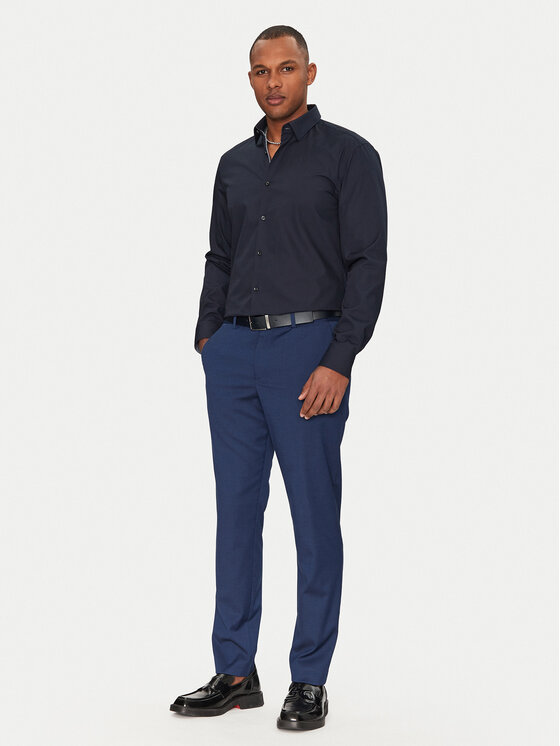 HUGO HUGO Риза Koey 50539808 Тъмносин Slim Fit