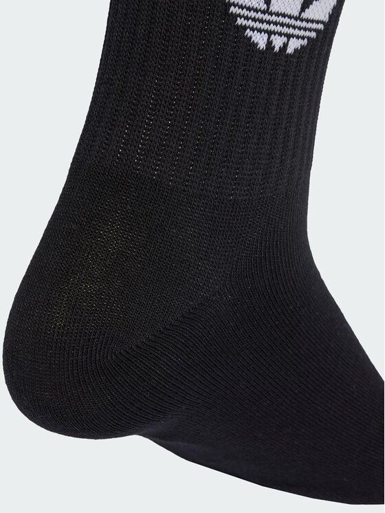 adidas adidas Skarpety długie 3-STRIPES CREW SOCKS 10 PAIRS Czarny