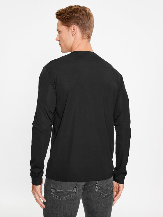 EA7 Emporio Armani EA7 Emporio Armani Longsleeve 8NPT17 PJRGZ 1200 Czarny Regular Fit