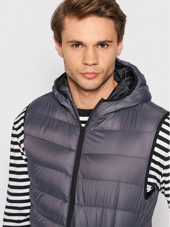 Brave Soul Brave Soul Weste MJK-BLACKBURN Grau Regular Fit