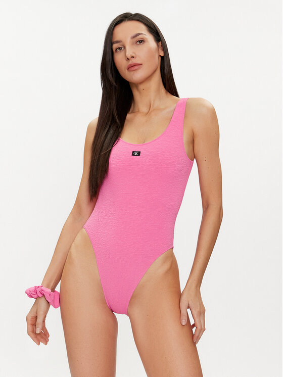 Calvin Klein Swimwear Peldkostīms KW0KW02401 Rozā