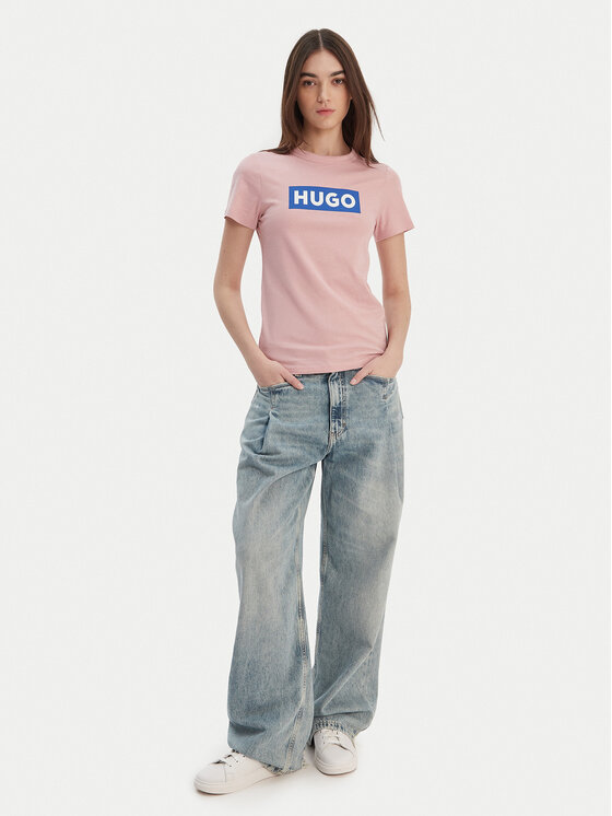 HUGO HUGO T-särk Classic 50510772 Roosa Slim Fit
