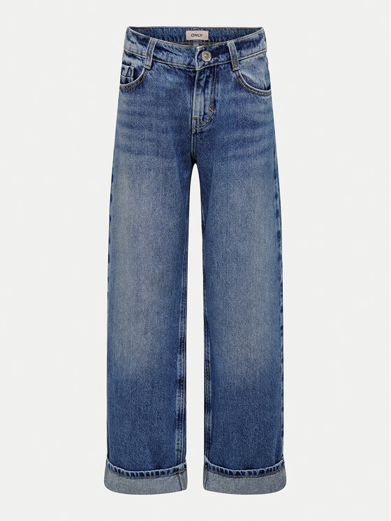 Kids ONLY Kids ONLY Jeans hlače Hope 15328381 Modra Wide Leg