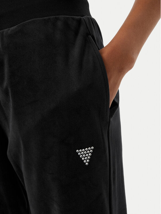 Guess Guess Donji dio trenerke V3BB27 K0232 Crna Regular Fit