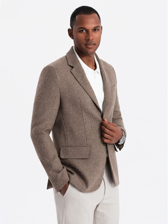 Ombre Ombre Sako OM-BLZB-0138 Béžová Regular Fit