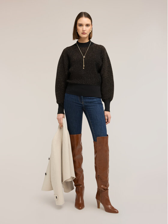 Motivi Motivi Maglione M113W003803N0Z3 Marrone Over Fit