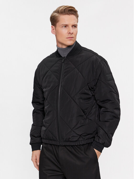 Calvin Klein Bundy bomber Signature K10K111880 Čierna Regular Fit