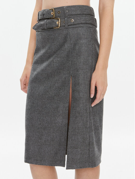 Pinko Gonna midi Goldie 102296 A07P Grigio Regular Fit, taglia : 40