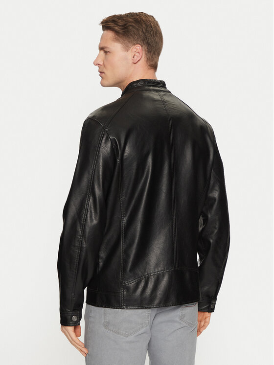 Guess Guess Dirbtinės odos striukė M5RL00 WGU60 Juoda Regular Fit