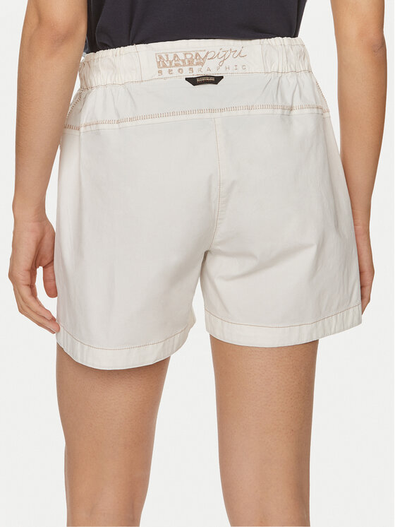 Napapijri Napapijri Auduma šorti Aberdeen NP0A4I51 Écru Loose Fit