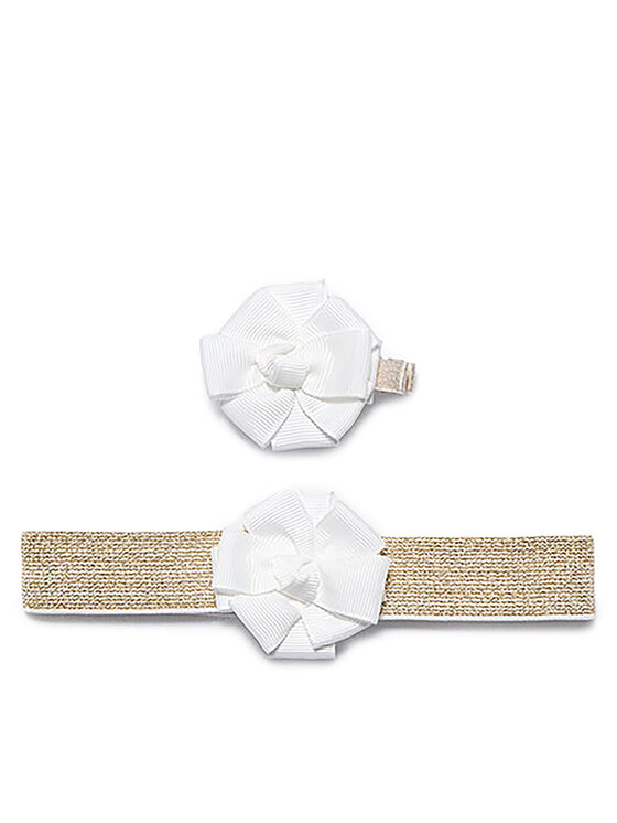Abel & Lula Abel & Lula Set cerchietto e fermaglio per capelli 5931 Bianco