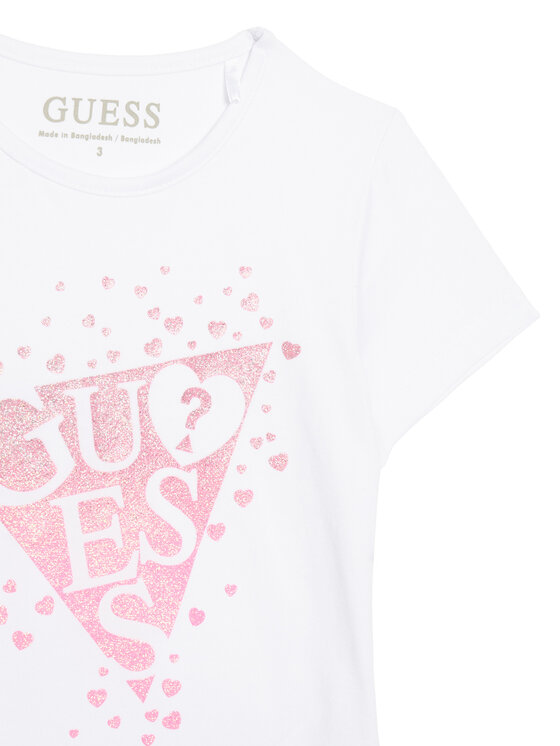 Guess Guess T-Shirt K6RI00 K6YW4 Biały Regular Fit