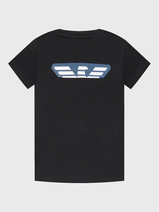 EA7 Emporio Armani EA7 Emporio Armani T-shirt 6LBT60 BJ02Z 1200 Crna Regular Fit