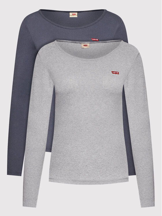 Set di 2 magliette A0787-0002 Multicolore Slim Fit...