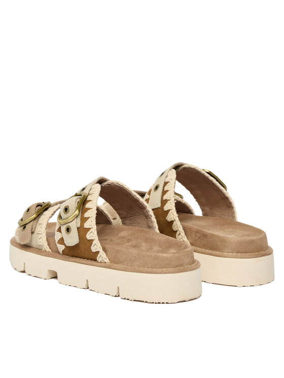 Mou Mou Pantoletten MU.SW461023A Beige