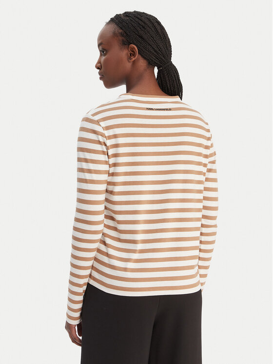 KARL LAGERFELD KARL LAGERFELD Bluse A1W17137 Beige Regular Fit