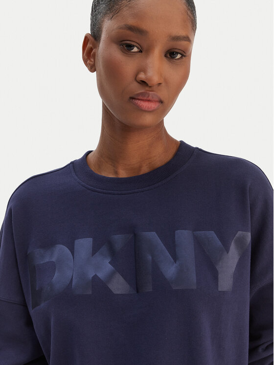 DKNY Sport DKNY Sport Džemperis ar kapuci DP6T1561 Tumši zils Oversize