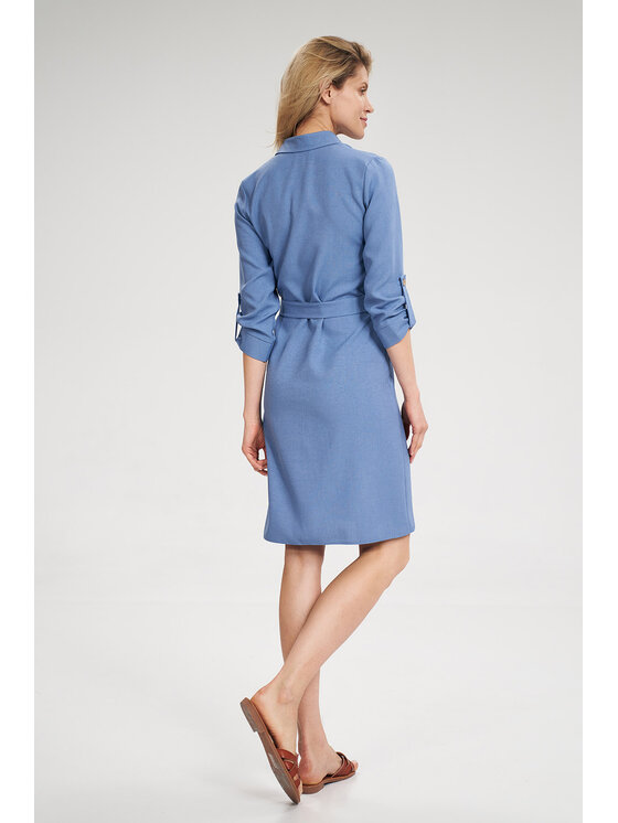 FIGL FIGL Šaty M701 Modrá Regular Fit