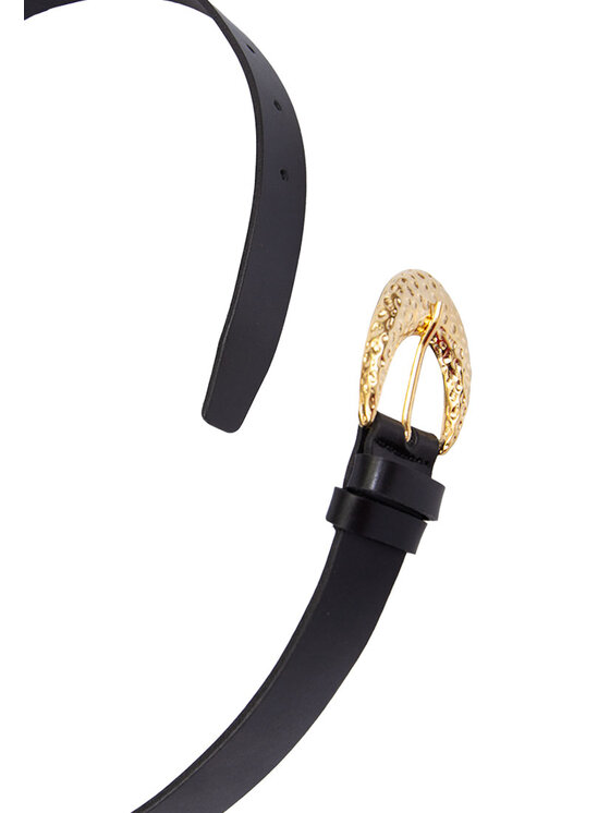 ALLORA BE UNIQUE ALLORA BE UNIQUE Cintura da donna 100% leather Nero