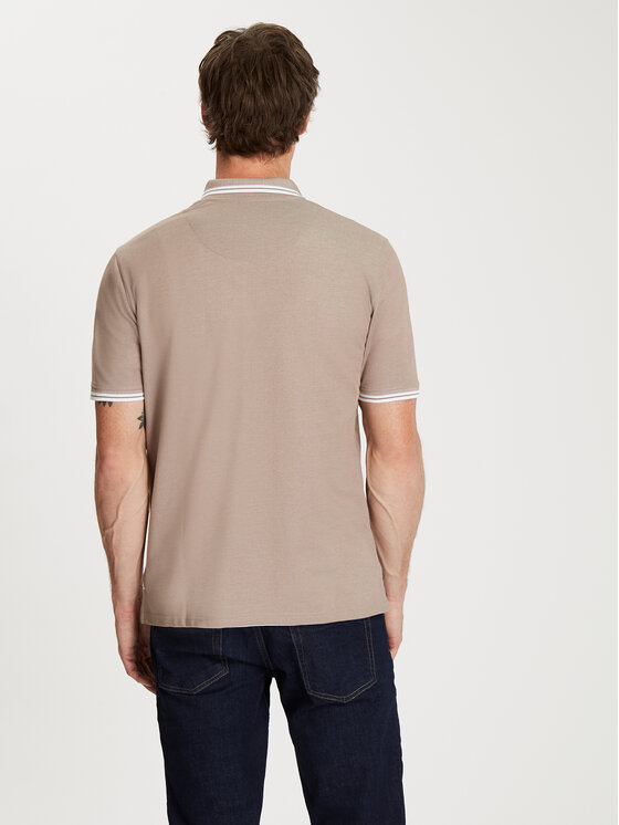Cross Jeans Cross Jeans Polo 16088-053 Szary Regular Fit