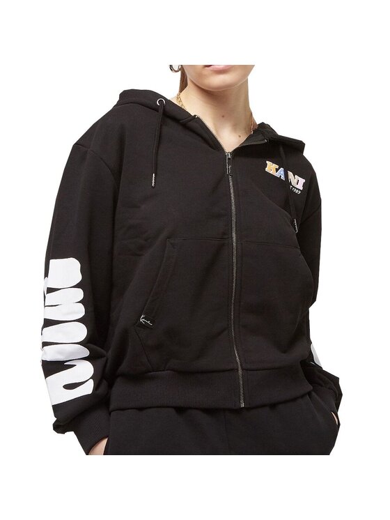 Karl Kani Karl Kani Felpa Retro Full Zip Hoodie Nero Regular Fit