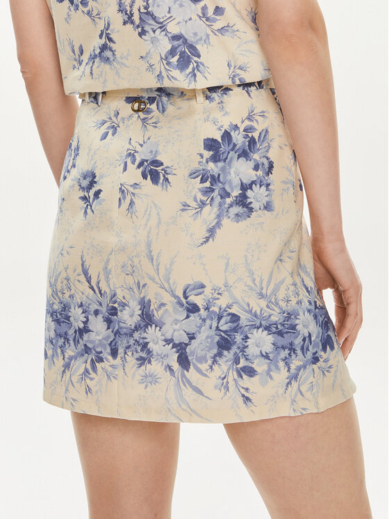 TWINSET TWINSET Spódnica ołówkowa 241TT2425 Écru Regular Fit