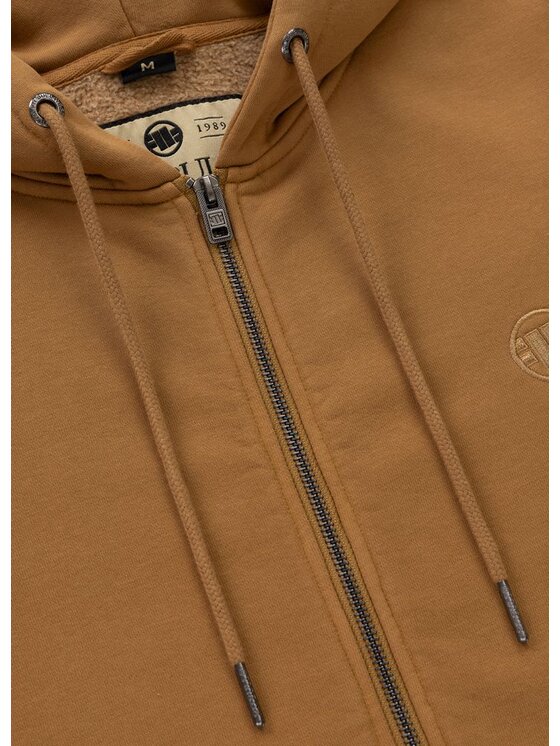 PITBULL PITBULL Bluza Bluza męska rozpinana z kapturem Washed Lancaster II L Żółty Regular Fit