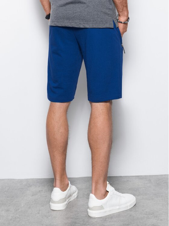 Ombre Ombre Szorty sportowe W239 Niebieski Regular Fit