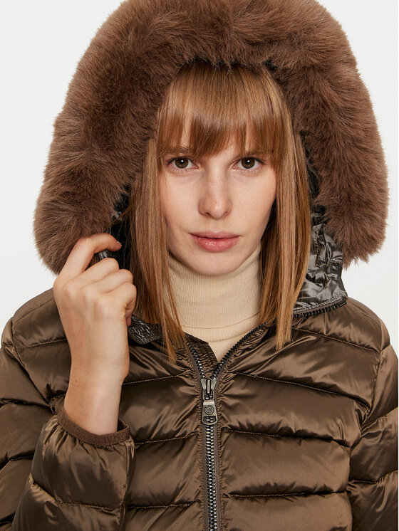 Colmar Colmar Пухено яке 2286E 2YO Кафяв Slim Fit