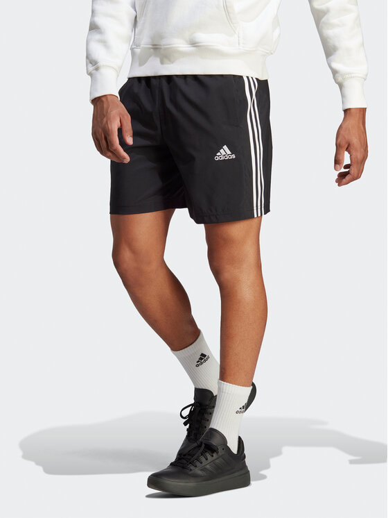 Adidas Športne Kratke Hlače AEROREADY Essentials Chelsea 3-Stripes Shorts IC1484 Črna Regular Fit