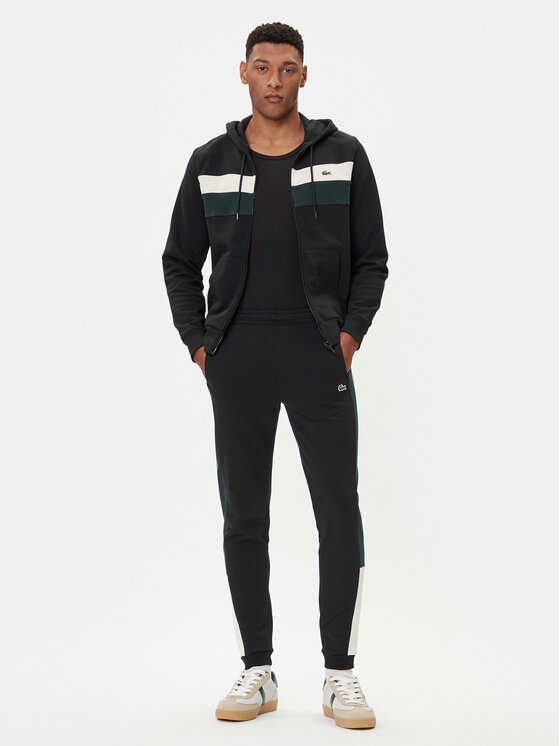 Lacoste Lacoste Spodnji del trenirke XH5923 Črna Regular Fit