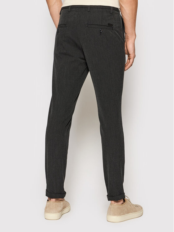 Jack & Jones Jack & Jones Chinosy Marco 12193553 Szary Slim Fit