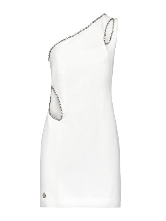 PHILIPP PLEIN PHILIPP PLEIN Abito da sera 3619 Bianco Fitted Fit
