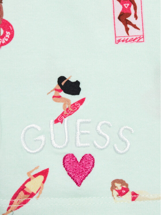 Guess Guess Σετ μπλουζάκι και κολάν A4GG06 K6YW3 Έγχρωμο Regular Fit
