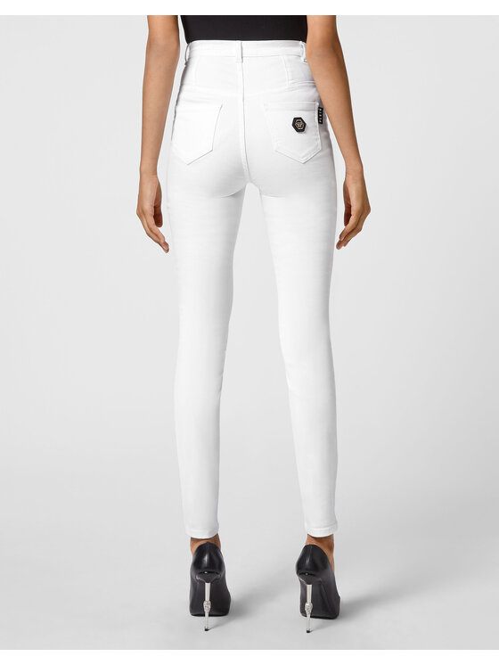 PHILIPP PLEIN PHILIPP PLEIN Jeansy 30435 Biały Slim Fit