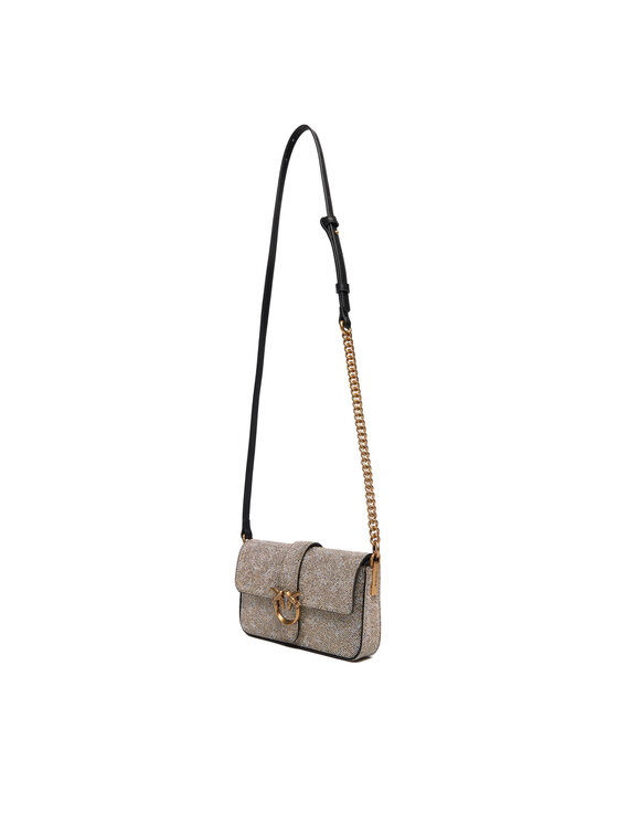 PINKO PINKO Handtasche Love One Slouchy Baby AI 25-26 PCPL 105353 105353 Goldfarben