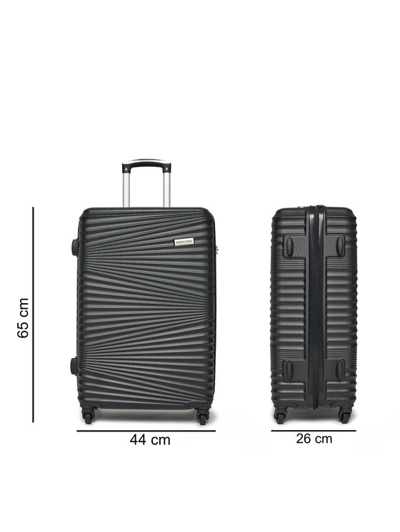 Semi Line Semi Line Μεγάλη Βαλίτσα T5743-2 Μαύρο
