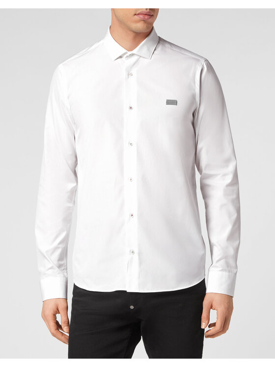 PHILIPP PLEIN PHILIPP PLEIN Koszula 1779 Biały Fitted Fit