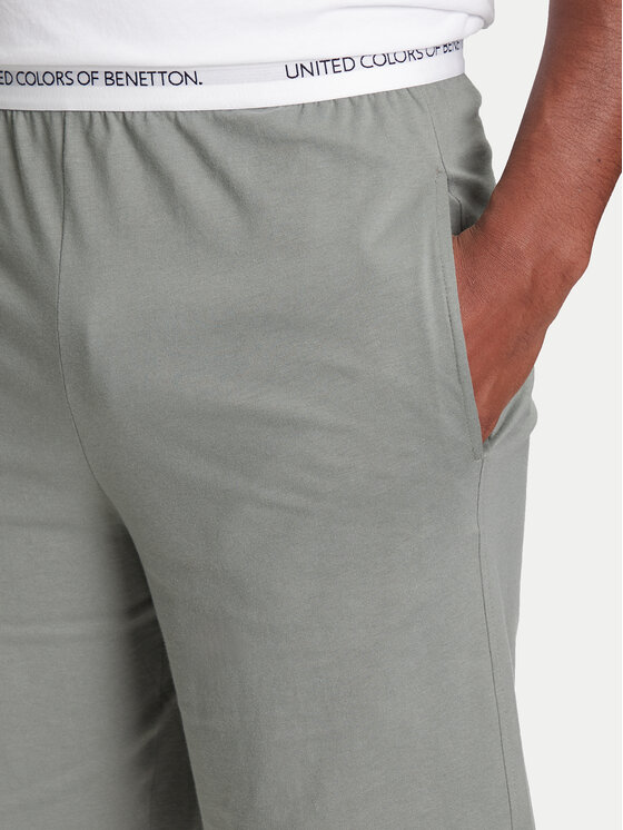 United Colors Of Benetton United Colors Of Benetton Kratke pidžama hlače 30964900D Siva Regular Fit