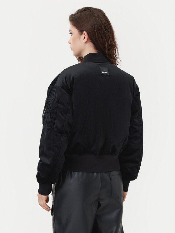 Karl Lagerfeld Jeans Karl Lagerfeld Jeans Bundy bomber A1W15010 Čierna Regular Fit