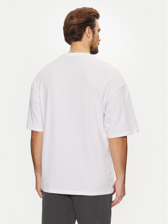 Jack&Jones Jack&Jones Tricou Charge 12259975 Alb Oversize