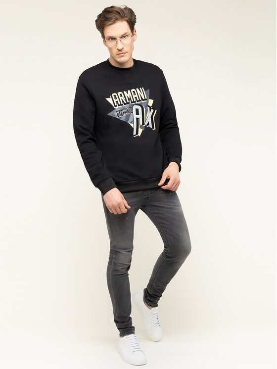Armani Exchange Armani Exchange Bluza 3HZMAJ ZJ4FZ 1200 Czarny Regular Fit