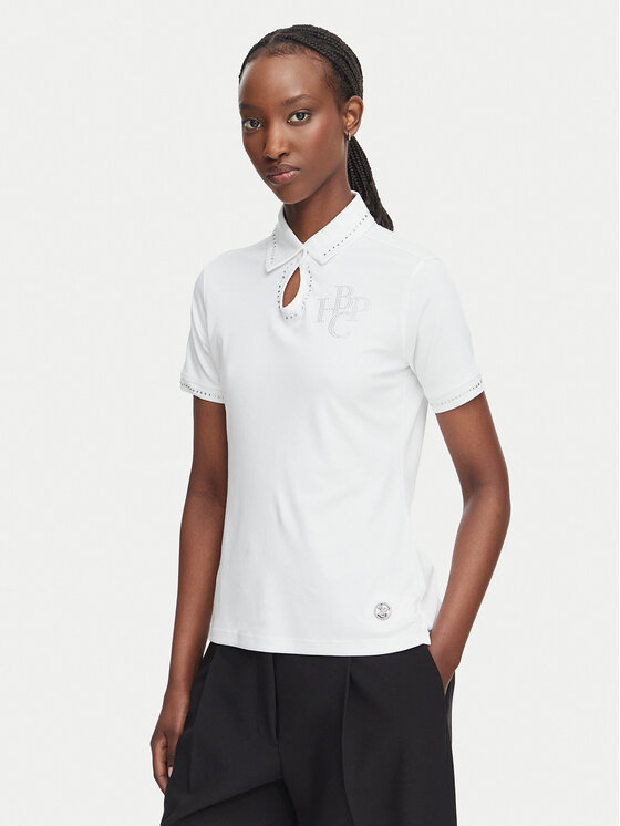 Beverly Hills Polo Club Tricou polo L2601-HR Alb Regular Fit