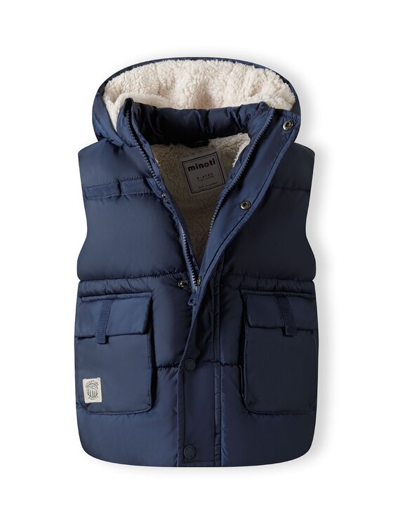 minoti minoti Kamizelka 27GILET3 Granatowy Regular Fit