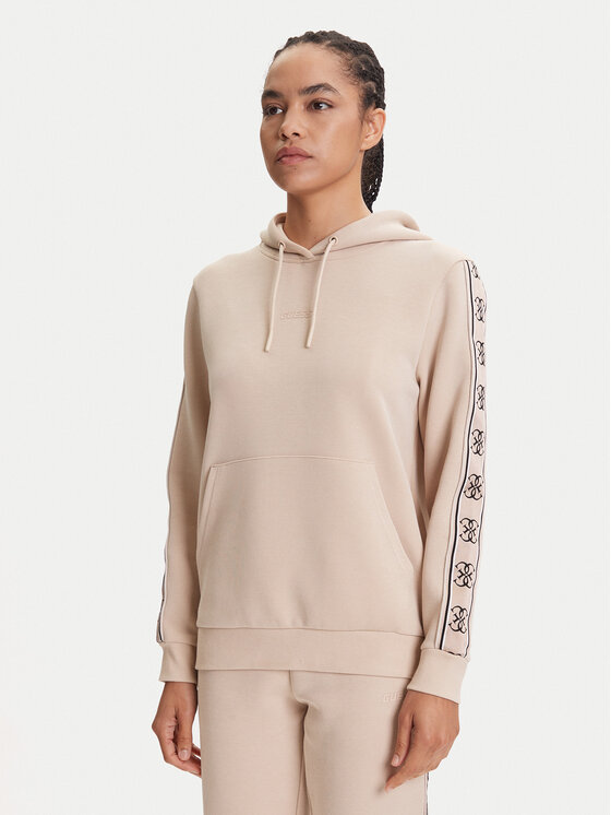 Guess Guess Bluză V4YQ11 KB3P2 Bej Regular Fit