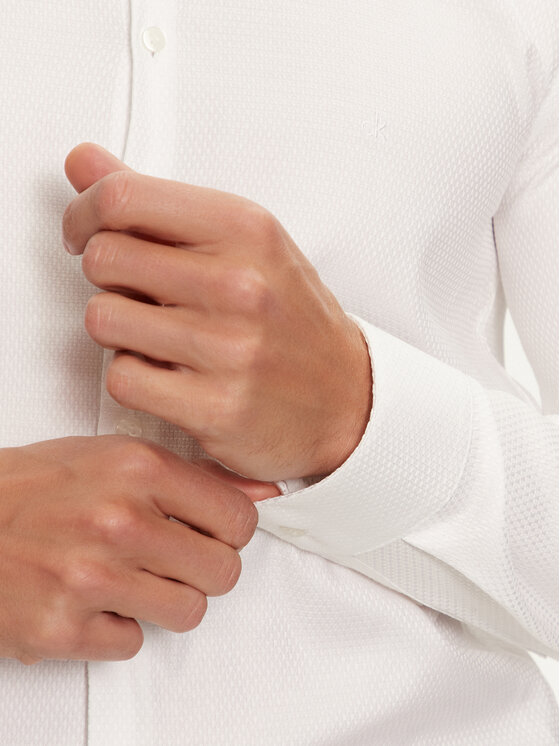 Calvin Klein Calvin Klein Camicia K10K113528 Bianco Slim Fit