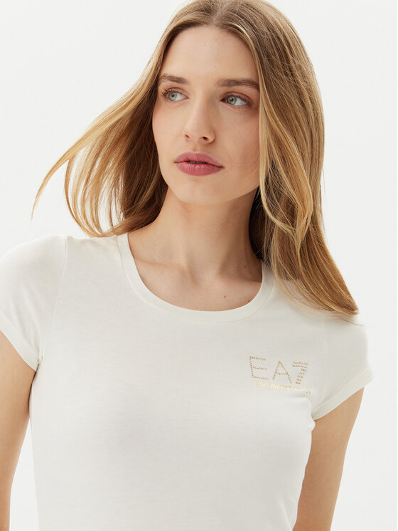 EA7 Emporio Armani EA7 Emporio Armani T-shirt 8NTT65 TJDQZ U0005 Bijela Regular Fit