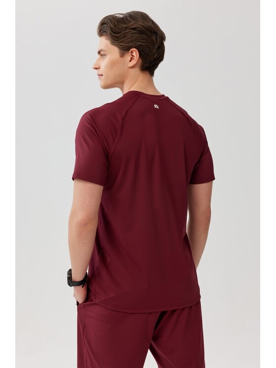 ROUGH RADICAL ROUGH RADICAL Koszulka techniczna PROOF TEE Bordowy Reglan Fit