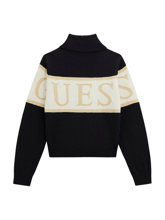Guess Guess Rollkragenpullover J5BR04 Z3IF0 Schwarz Regular Fit